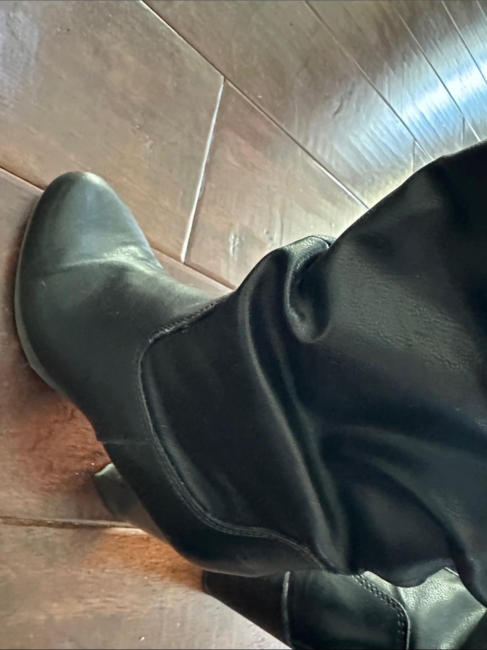 Style & Co. Black Slouch Mid-Calf Block Heel Boots - Picture 7 of 12
